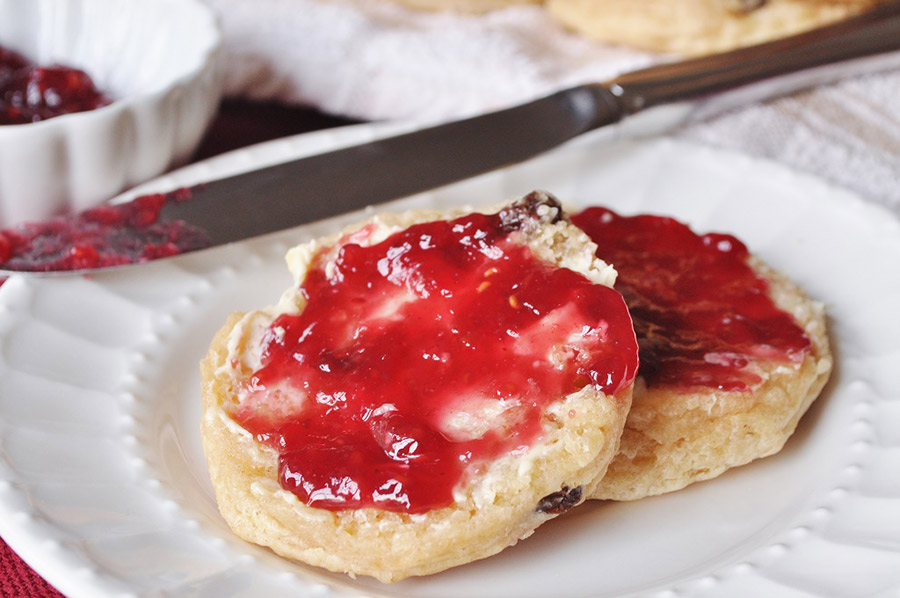 Scone with Butter & Jam